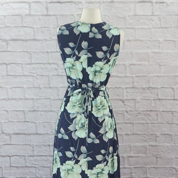 Vintage 90s Floral Slip Midi Dress - Picture 4 of 8